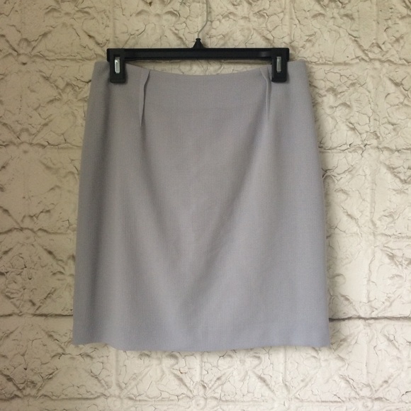 (MISSING) Reiss Powder Blue Murano Lightweight Wool Skirt - Picture 2 of 8